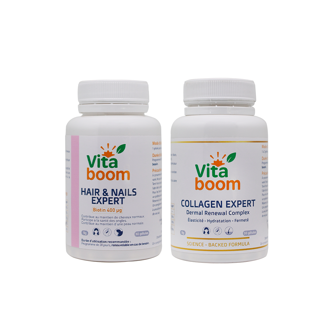 Pack Beauté Vita Boom – Hair & Nails Expert + Collagen Expert